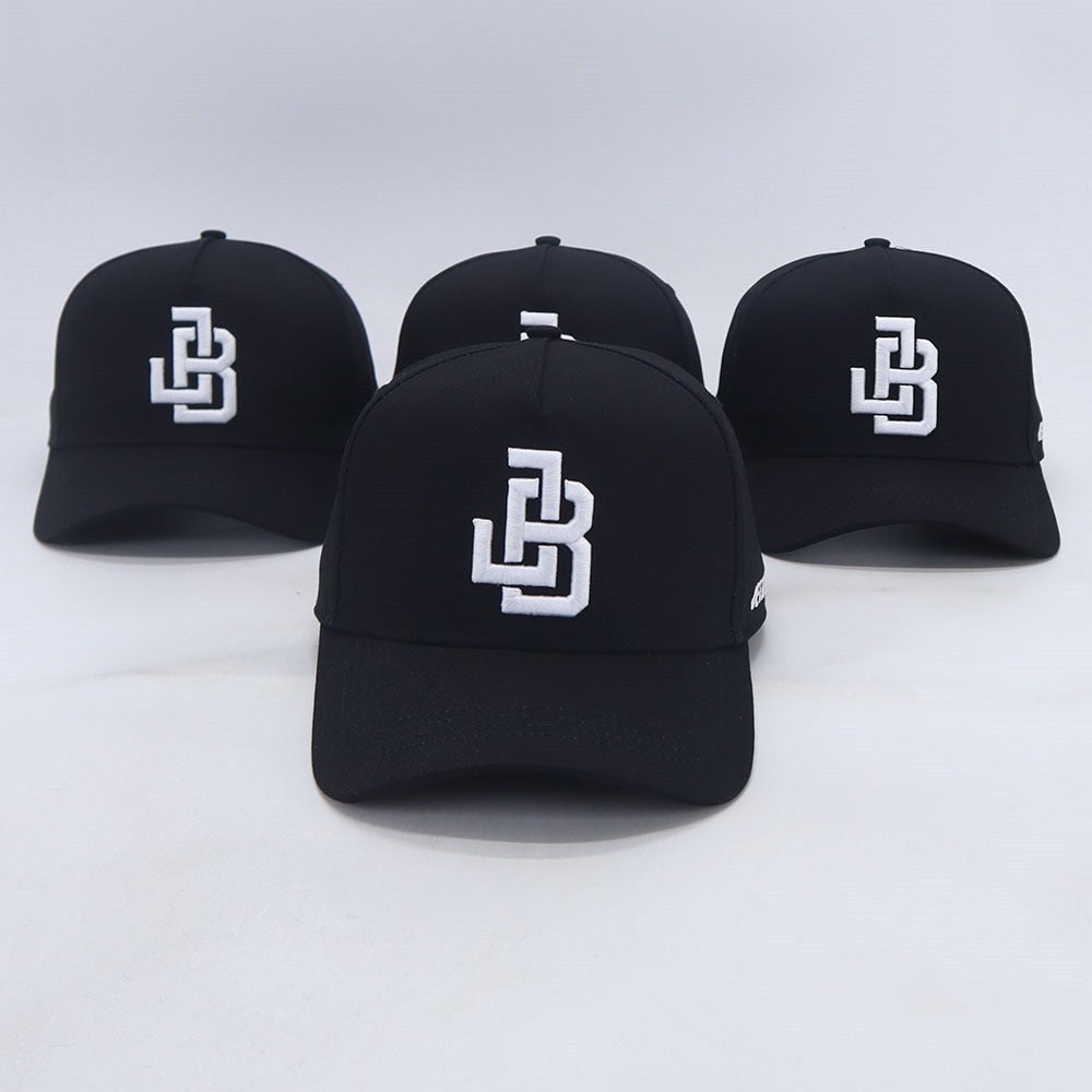 Jetty Beach Original White on Black A-Frame Snapback